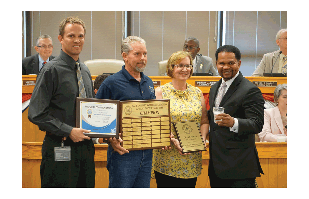 Aurora Water Production Division for winning the 2017 Kane County Water Association Taste Test