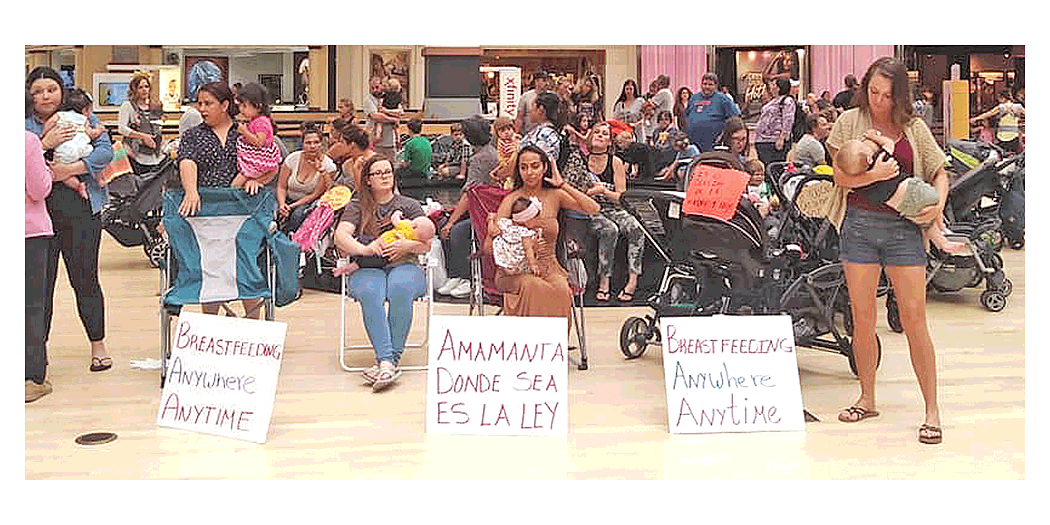 Exercising rights of motherhood Breastfeeding at Fox Valley Mall Aurora