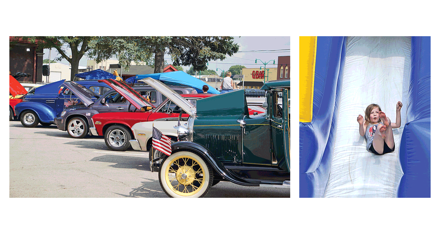 Cars reflect a variety Saturday at the annual Smallville Superfest in Plano. The Crowe's Aurora Car Show was on Main Street from noon to 4:15 p.m. in the three-day event, which included music, movies, book sale, and cruise night.