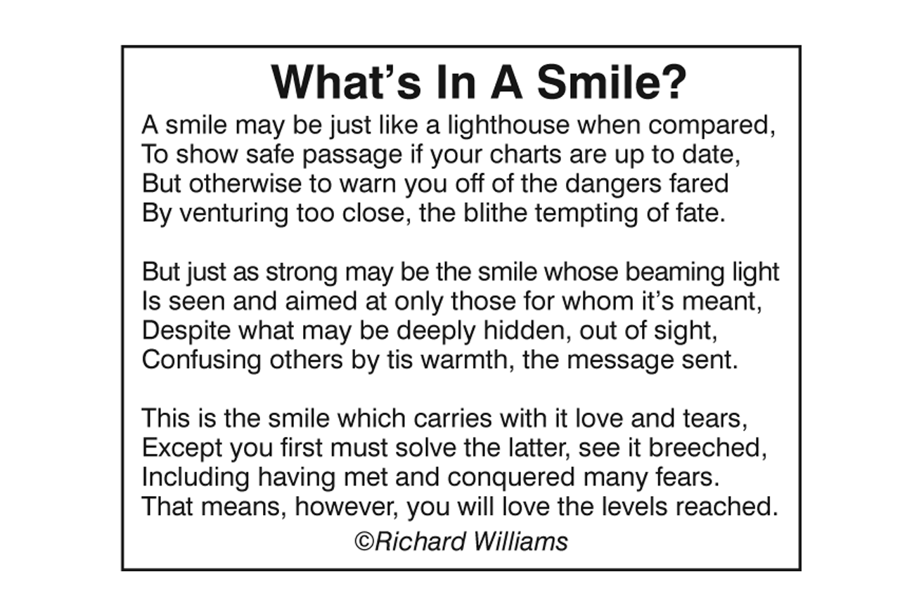 Richard William's Poem: What's in a Smile?