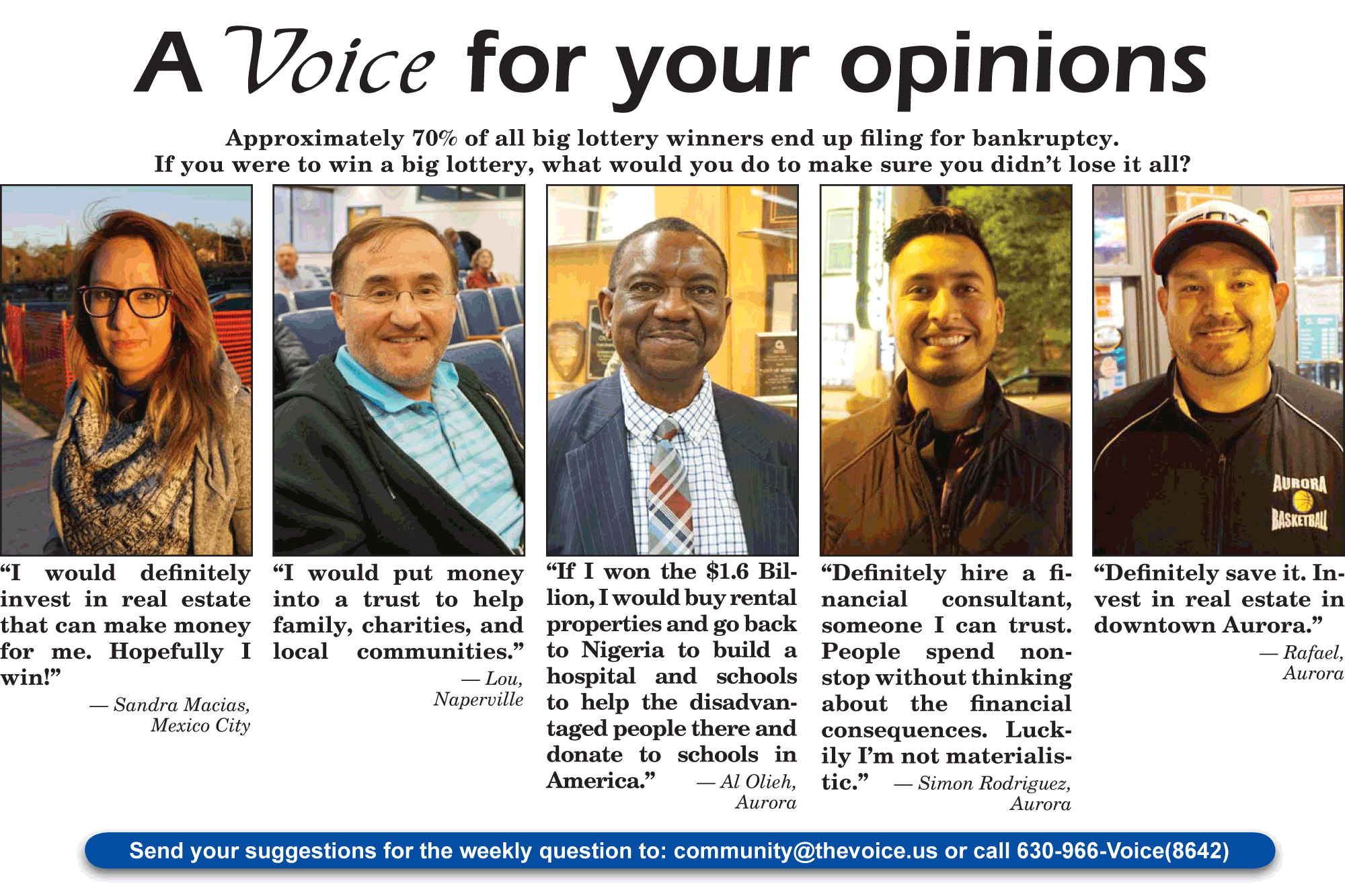 A Voice For Your Opinions