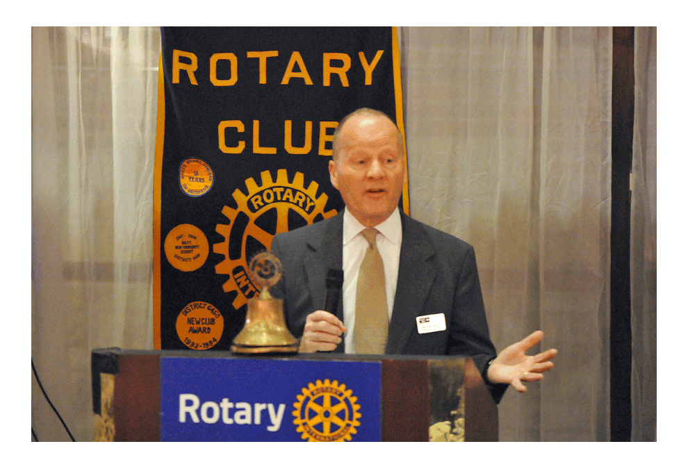 Rotary Club of Aurora meeting October 29, 2018 with Michael Meyer CEO of Fox Valley United Way