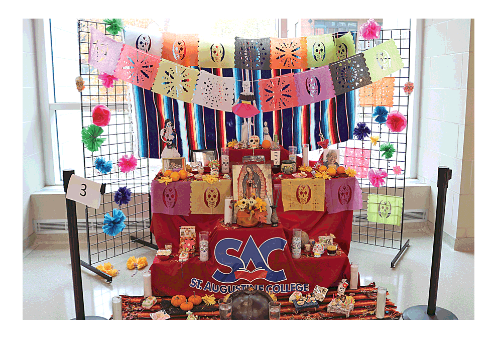 The winning ofrenda at the Santori Library was from St. Augustine College. Submitted photo