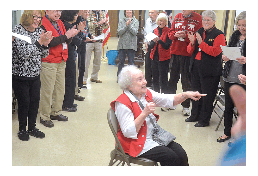 Batavia resident Eleanor Bates celebrates her 95th birthday January 6 with friends from Sons of Norway Polar Star Lodge