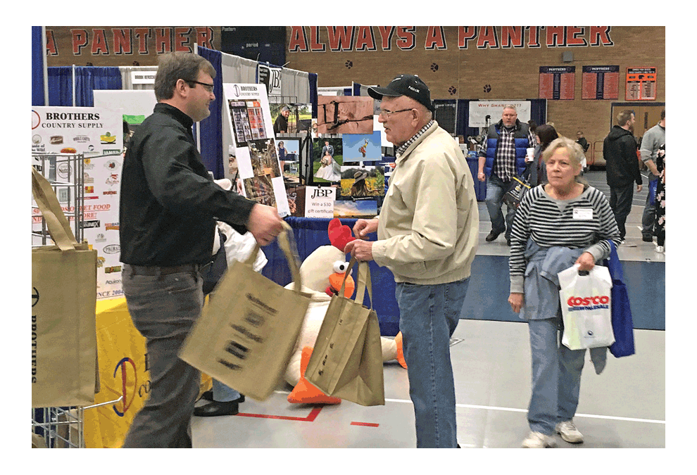 The Oswego Hometown Expo Saturday at the Oswego High School fieldhouse annually brings together consumers and exhibitors. This year was no exception with more than 100 vendor booths. Jason Crane/The Voice