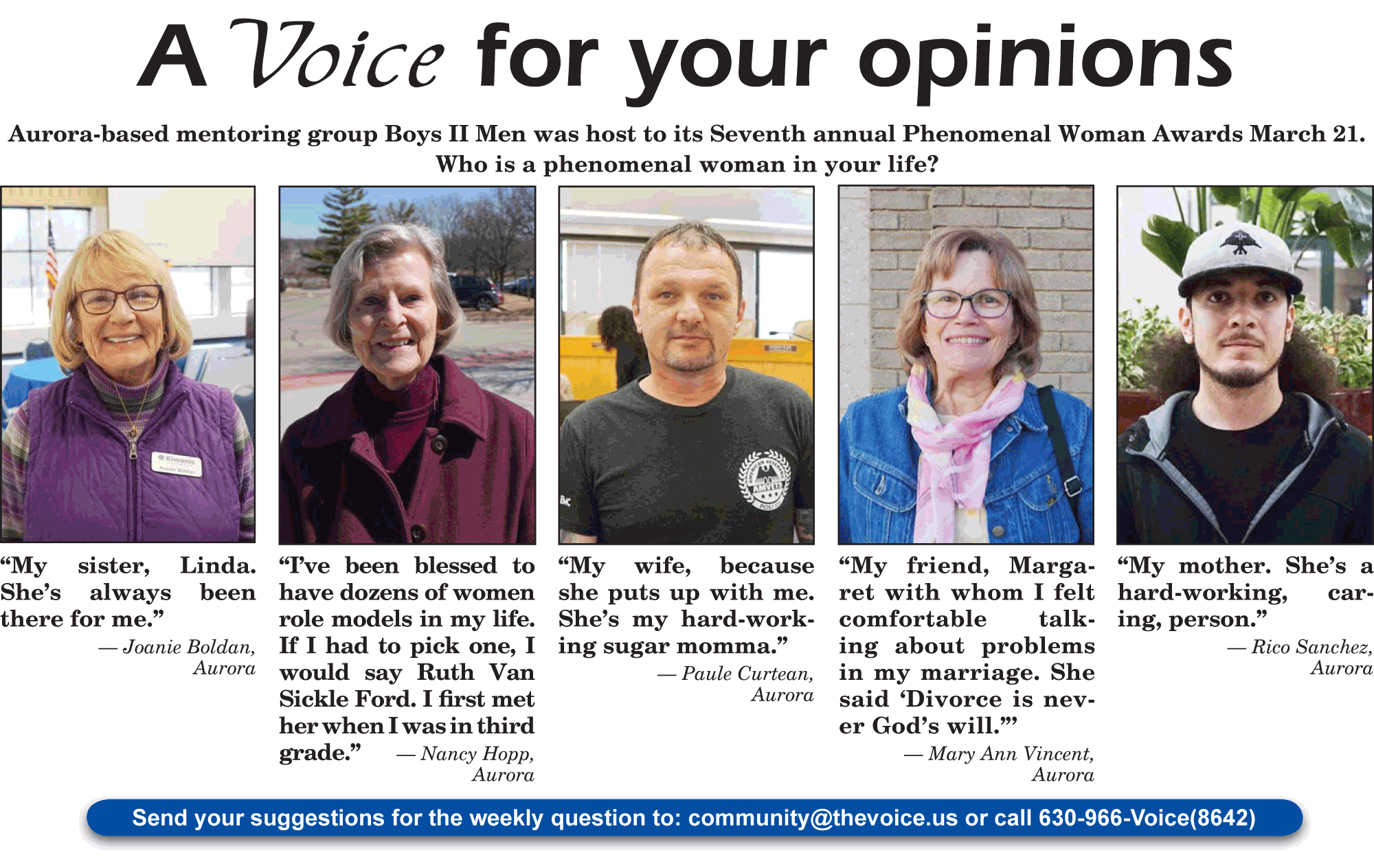 A Voice For Your Opinions March 28, 2019