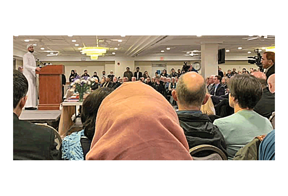 The Islamic Foundation in Villa Park remembers and prays for the victims and families of the New Zealand Mosque shooting Sunday. The Islamic Foundation is at 300 W. Highridge in Villa Park. The theme was: Come join us in prayer and stand united with us against hate. We show solidarity with those who were lost in New Zealand in a brazen Islamophobic act. Mohammad Imran Khan, 37, owner of a restaurant in New Zealand, was one of 50 killed in the shooting. His family attends The Islamic Foundation. Nate Sippel photo