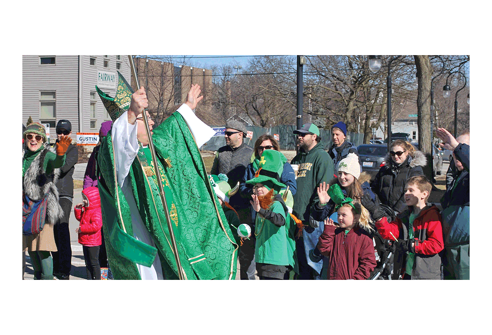 The 2019 St. Patrick’s parade in Naperville Saturday includes costume, green, and spectators. See video on facebook.com.thevoice.us. Jason Crane/The Voice