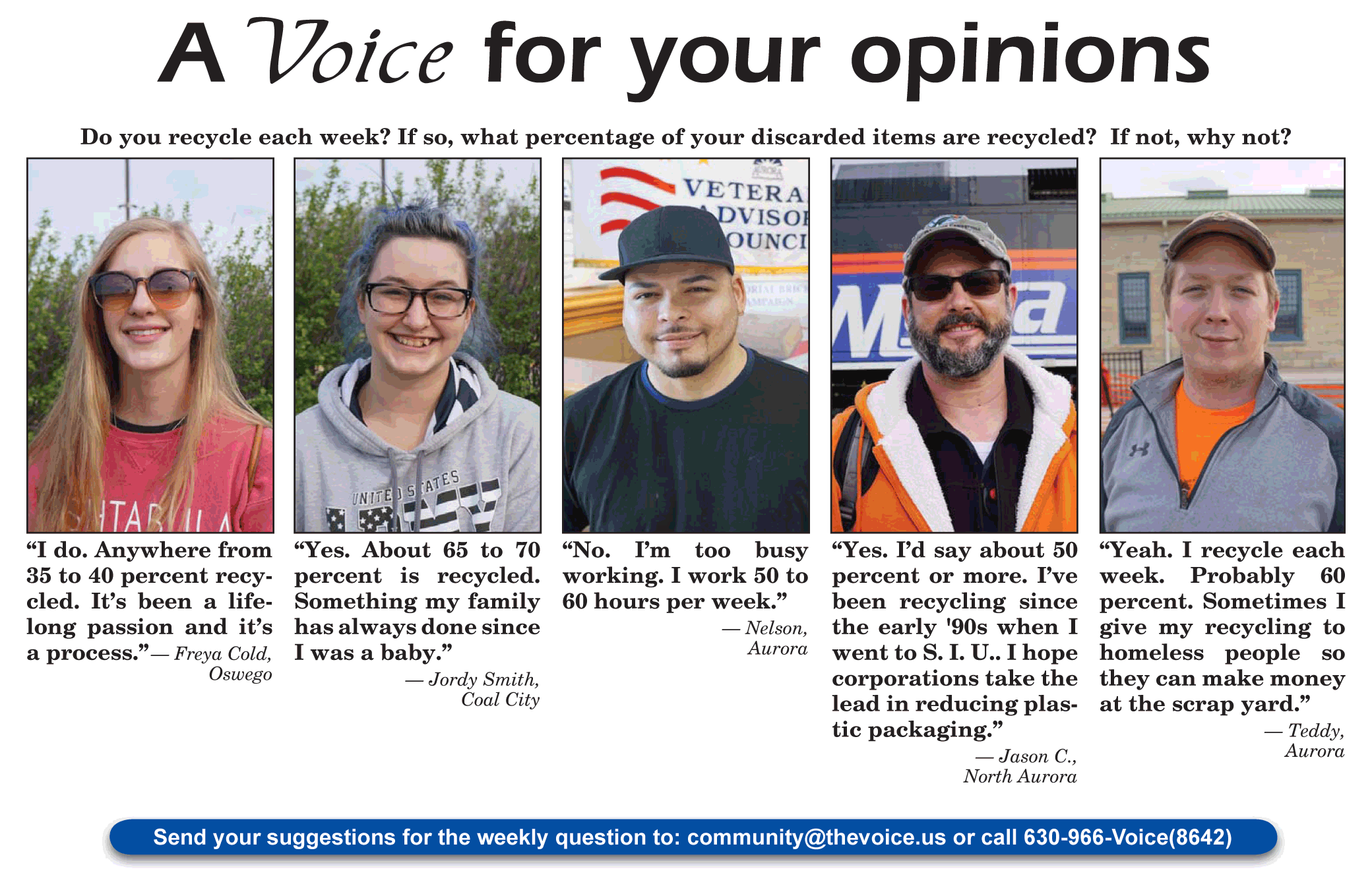 A Voice For Your Opinions - April 25, 2019