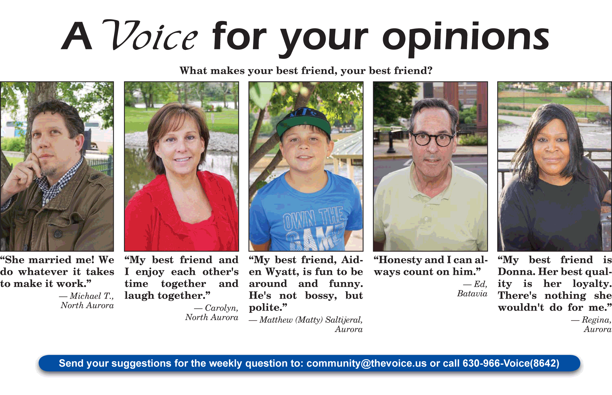 A Voice For Your Opinions – June 6, 2019