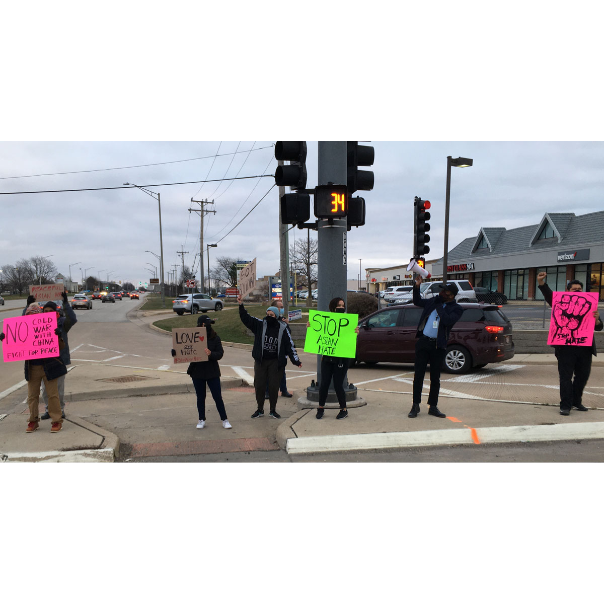 Stop Asian Hate Day of Action in Aurora and Naperville