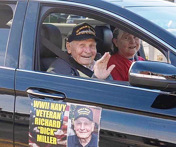 Aurora resident and World War II veteran, Dick Miller, is always a star of parades in Aurora.