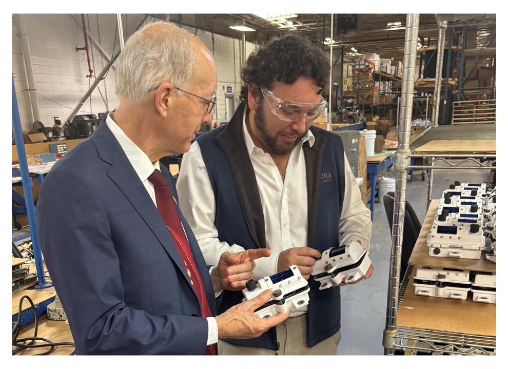 Rep. Bill Foster tours Aurora defense manufacturer