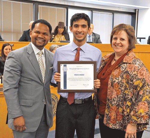 IMSA student Rishi Modi honored by Richard Irvin, mayor of Aurora – The ...