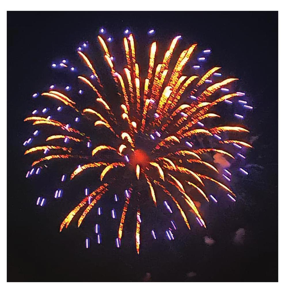 Oswego fireworks The Voice