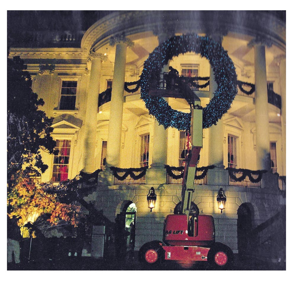 White House scene of ample Christmas celebrations The Voice