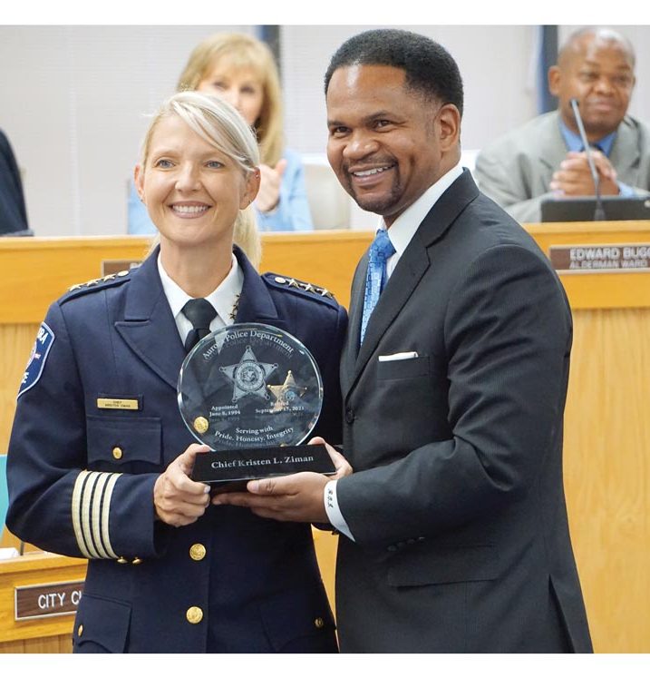 Aurora City Council standing ovation for retiring chief The Voice