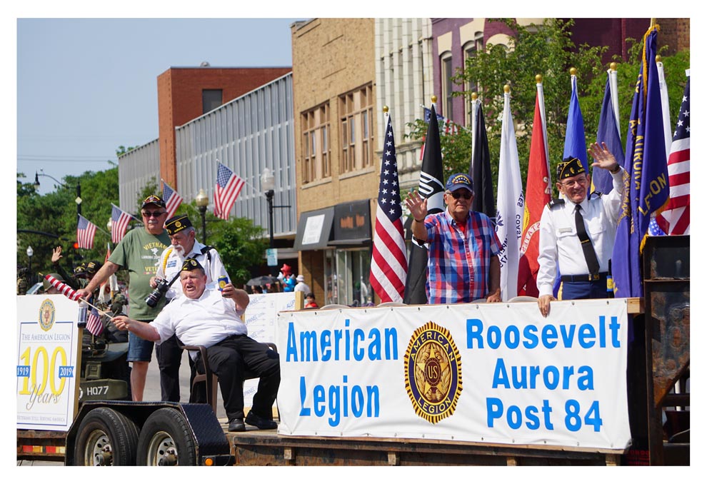 Military veterans’ organizations in Fourth of July Aurora parade The