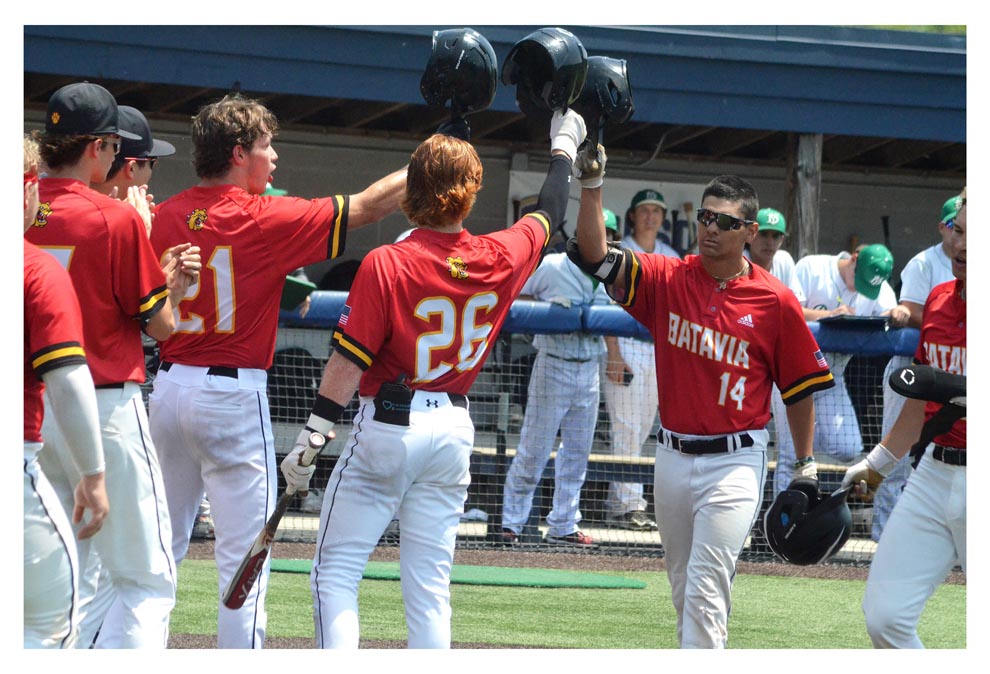 High School baseball IHSA Class 4A sectional championship Batavia vs